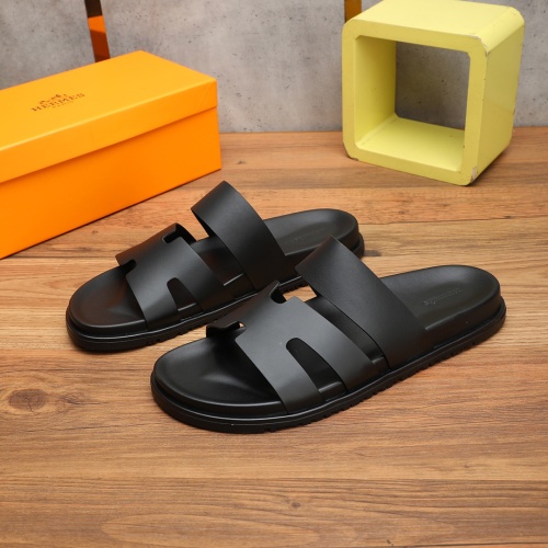 Cheap Hermes Slippers For Men #1225631 Replica Wholesale [$56.00 USD] [ITEM#1225631] on Replica Hermes Slippers