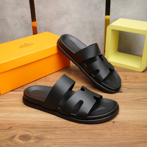 Cheap Hermes Slippers For Men #1225631 Replica Wholesale [$56.00 USD] [ITEM#1225631] on Replica Hermes Slippers