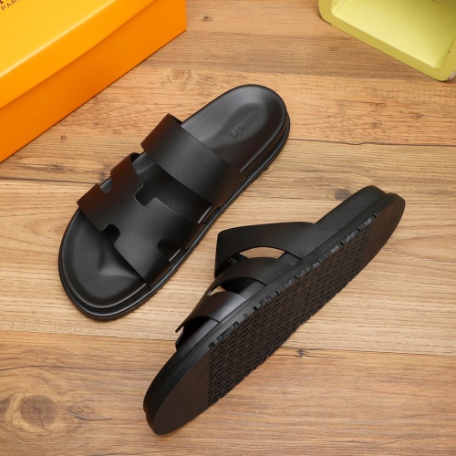 Cheap Hermes Slippers For Men #1225631 Replica Wholesale [$56.00 USD] [ITEM#1225631] on Replica Hermes Slippers