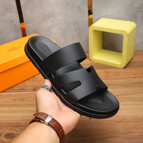 Cheap Hermes Slippers For Men #1225631 Replica Wholesale [$56.00 USD] [ITEM#1225631] on Replica Hermes Slippers