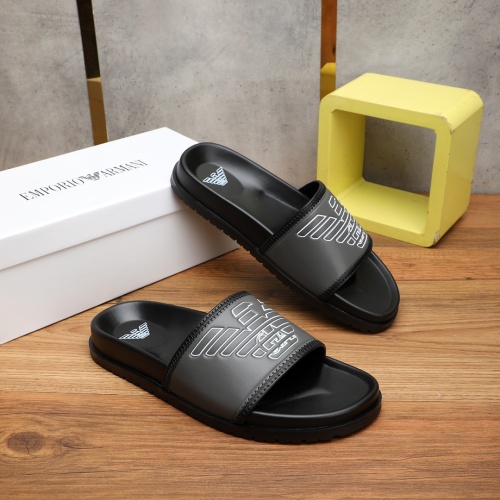 Cheap Armani Slippers For Men #1225633 Replica Wholesale [$56.00 USD] [ITEM#1225633] on Replica Armani Slippers