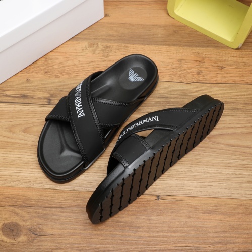 Cheap Armani Slippers For Men #1225653 Replica Wholesale [$56.00 USD] [ITEM#1225653] on Replica Armani Slippers