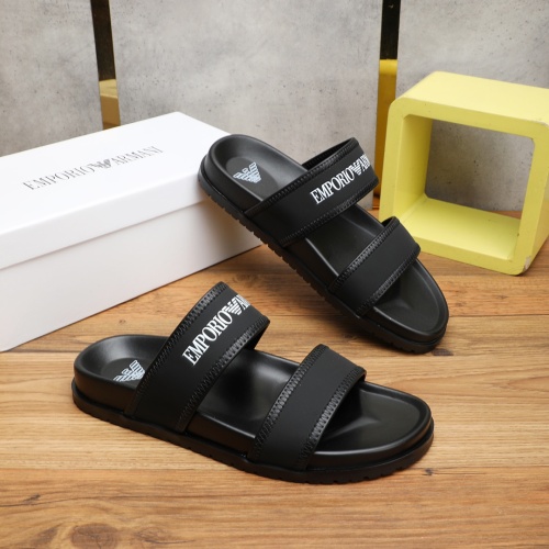 Cheap Armani Slippers For Men #1225654 Replica Wholesale [$56.00 USD] [ITEM#1225654] on Replica Armani Slippers