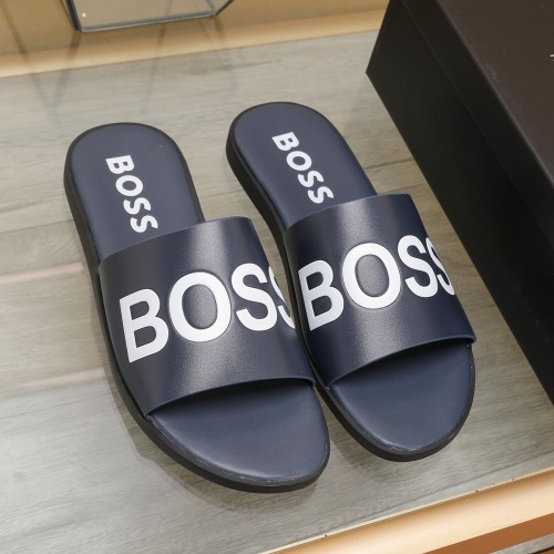 Cheap Boss Slippers For Men #1225688 Replica Wholesale [$64.00 USD] [ITEM#1225688] on Replica Boss Slippers