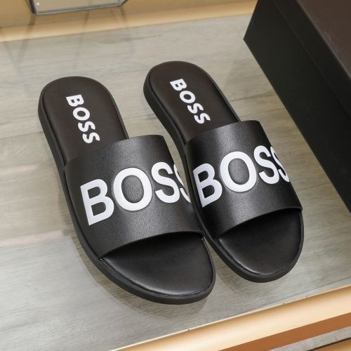 Cheap Boss Slippers For Men #1225690 Replica Wholesale [$64.00 USD] [ITEM#1225690] on Replica Boss Slippers