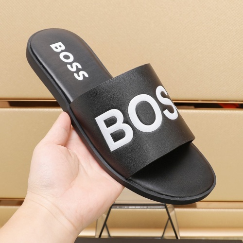 Cheap Boss Slippers For Men #1225690 Replica Wholesale [$64.00 USD] [ITEM#1225690] on Replica Boss Slippers