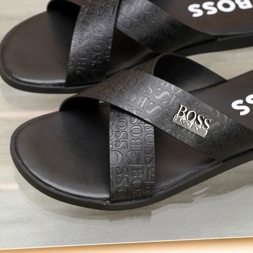 Cheap Boss Slippers For Men #1225692 Replica Wholesale [$64.00 USD] [ITEM#1225692] on Replica Boss Slippers