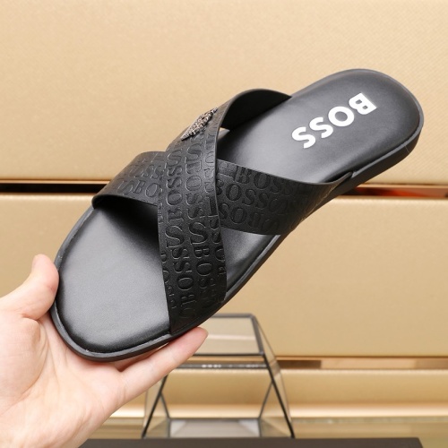 Cheap Boss Slippers For Men #1225692 Replica Wholesale [$64.00 USD] [ITEM#1225692] on Replica Boss Slippers