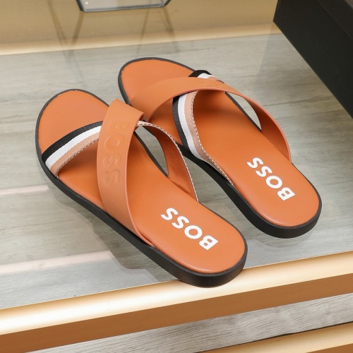 Cheap Boss Slippers For Men #1225693 Replica Wholesale [$64.00 USD] [ITEM#1225693] on Replica Boss Slippers