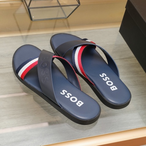 Cheap Boss Slippers For Men #1225694 Replica Wholesale [$64.00 USD] [ITEM#1225694] on Replica Boss Slippers