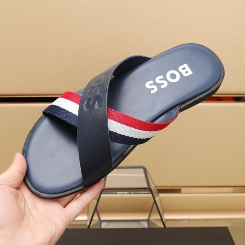 Cheap Boss Slippers For Men #1225694 Replica Wholesale [$64.00 USD] [ITEM#1225694] on Replica Boss Slippers