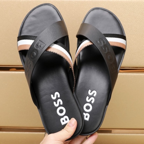 Cheap Boss Slippers For Men #1225695 Replica Wholesale [$64.00 USD] [ITEM#1225695] on Replica Boss Slippers