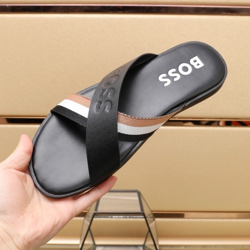 Cheap Boss Slippers For Men #1225695 Replica Wholesale [$64.00 USD] [ITEM#1225695] on Replica Boss Slippers