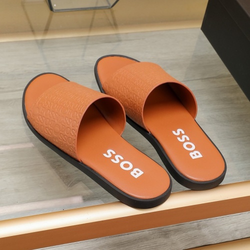 Cheap Boss Slippers For Men #1225696 Replica Wholesale [$64.00 USD] [ITEM#1225696] on Replica Boss Slippers