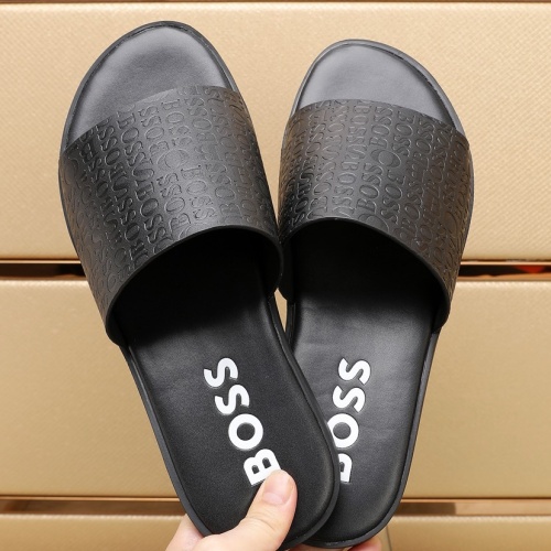 Cheap Boss Slippers For Men #1225698 Replica Wholesale [$64.00 USD] [ITEM#1225698] on Replica Boss Slippers