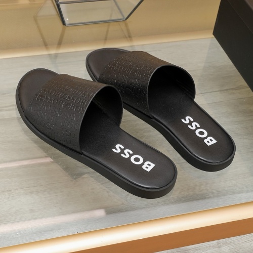 Cheap Boss Slippers For Men #1225698 Replica Wholesale [$64.00 USD] [ITEM#1225698] on Replica Boss Slippers