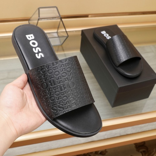 Cheap Boss Slippers For Men #1225698 Replica Wholesale [$64.00 USD] [ITEM#1225698] on Replica Boss Slippers