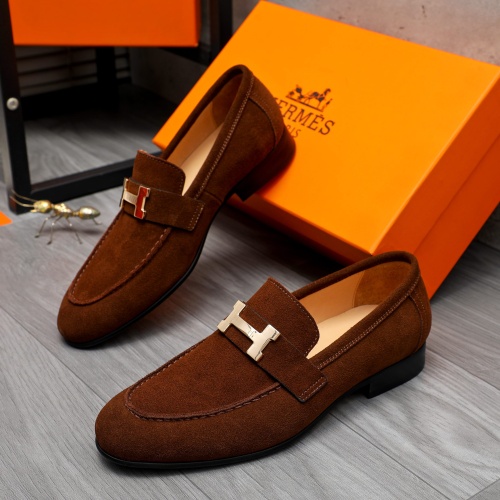 Cheap Hermes Leather Shoes For Men #1225931 Replica Wholesale [$92.00 USD] [ITEM#1225931] on Replica Hermes Leather Shoes