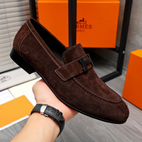 Cheap Hermes Leather Shoes For Men #1225933 Replica Wholesale [$92.00 USD] [ITEM#1225933] on Replica Hermes Leather Shoes