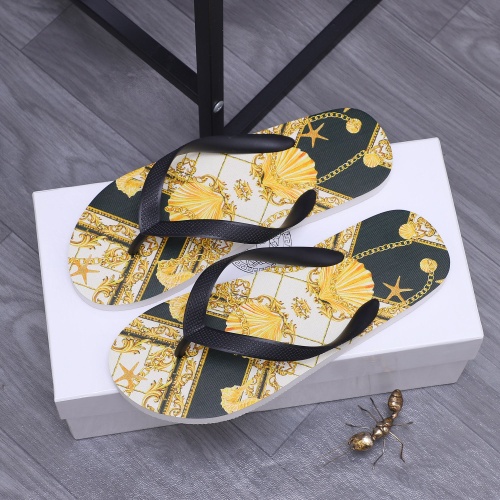 Cheap Versace Slippers For Men #1226059 Replica Wholesale [$42.00 USD] [ITEM#1226059] on Replica Versace Slippers