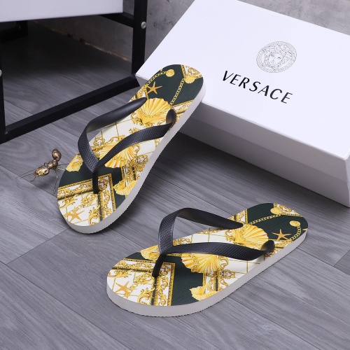 Cheap Versace Slippers For Men #1226059 Replica Wholesale [$42.00 USD] [ITEM#1226059] on Replica Versace Slippers