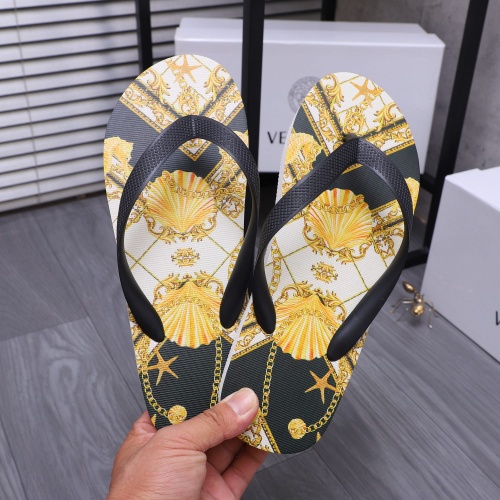 Cheap Versace Slippers For Men #1226059 Replica Wholesale [$42.00 USD] [ITEM#1226059] on Replica Versace Slippers