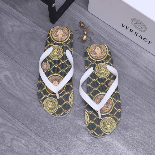 Cheap Versace Slippers For Men #1226060 Replica Wholesale [$42.00 USD] [ITEM#1226060] on Replica Versace Slippers