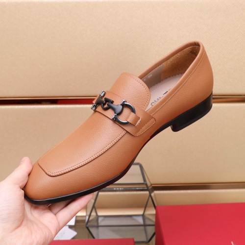 Cheap Salvatore Ferragamo Leather Shoes For Men #1226117 Replica Wholesale [$122.00 USD] [ITEM#1226117] on Replica Salvatore Ferragamo Leather Shoes