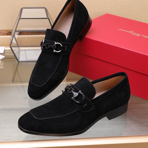 Cheap Salvatore Ferragamo Leather Shoes For Men #1226119 Replica Wholesale [$122.00 USD] [ITEM#1226119] on Replica Salvatore Ferragamo Leather Shoes