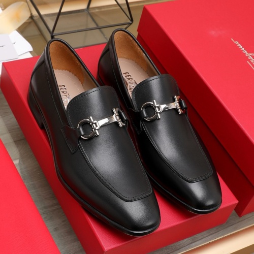 Cheap Salvatore Ferragamo Leather Shoes For Men #1226125 Replica Wholesale [$122.00 USD] [ITEM#1226125] on Replica Salvatore Ferragamo Leather Shoes