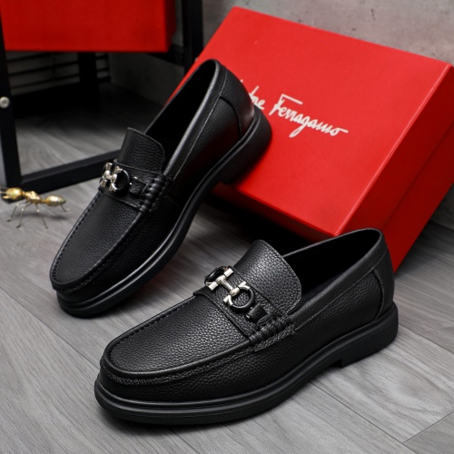 Cheap Salvatore Ferragamo Leather Shoes For Men #1226271 Replica Wholesale [$88.00 USD] [ITEM#1226271] on Replica Salvatore Ferragamo Leather Shoes