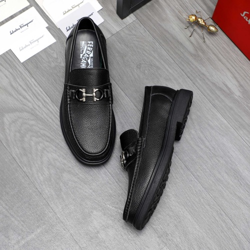 Cheap Salvatore Ferragamo Leather Shoes For Men #1226271 Replica Wholesale [$88.00 USD] [ITEM#1226271] on Replica Salvatore Ferragamo Leather Shoes