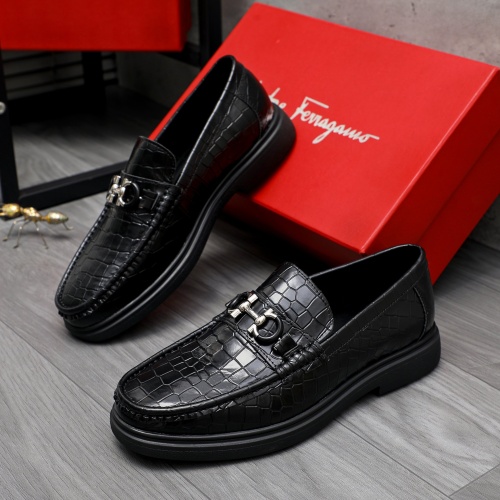 Cheap Salvatore Ferragamo Leather Shoes For Men #1226272 Replica Wholesale [$88.00 USD] [ITEM#1226272] on Replica Salvatore Ferragamo Leather Shoes