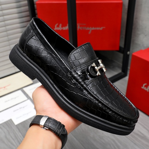 Cheap Salvatore Ferragamo Leather Shoes For Men #1226272 Replica Wholesale [$88.00 USD] [ITEM#1226272] on Replica Salvatore Ferragamo Leather Shoes