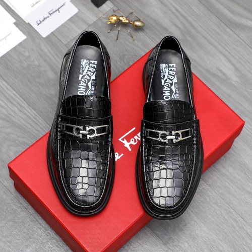 Cheap Salvatore Ferragamo Leather Shoes For Men #1226274 Replica Wholesale [$88.00 USD] [ITEM#1226274] on Replica Salvatore Ferragamo Leather Shoes