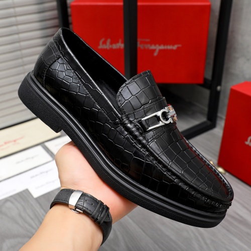 Cheap Salvatore Ferragamo Leather Shoes For Men #1226274 Replica Wholesale [$88.00 USD] [ITEM#1226274] on Replica Salvatore Ferragamo Leather Shoes