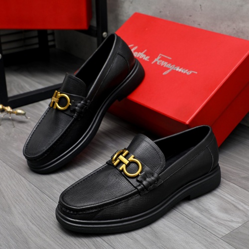 Cheap Salvatore Ferragamo Leather Shoes For Men #1226275 Replica Wholesale [$88.00 USD] [ITEM#1226275] on Replica Salvatore Ferragamo Leather Shoes