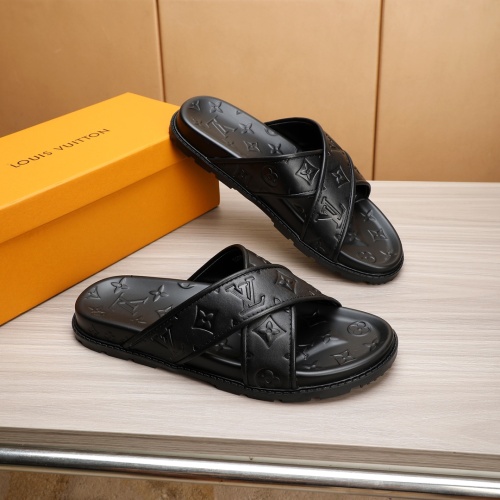 Cheap Louis Vuitton Slippers For Men #1226302 Replica Wholesale [$52.00 USD] [ITEM#1226302] on Replica Louis Vuitton Slippers