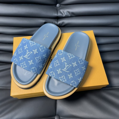 Cheap Louis Vuitton Slippers For Men #1226321 Replica Wholesale [$60.00 USD] [ITEM#1226321] on Replica Louis Vuitton Slippers