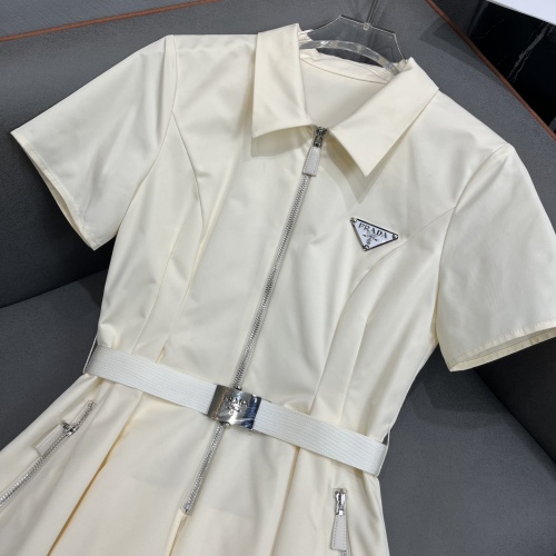 Cheap Prada Dresses Short Sleeved For Women #1226455 Replica Wholesale [$96.00 USD] [ITEM#1226455] on Replica Prada Dresses