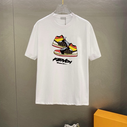 Cheap Fendi T-Shirts Short Sleeved For Unisex #1226813 Replica Wholesale [$25.00 USD] [ITEM#1226813] on Replica Fendi T-Shirts