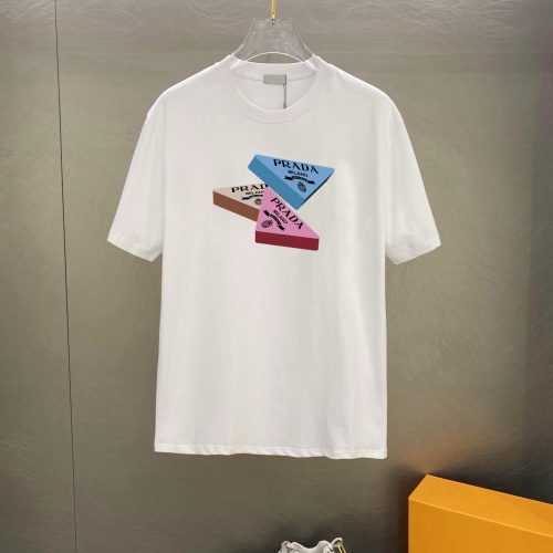 Cheap Prada T-Shirts Short Sleeved For Unisex #1226827 Replica Wholesale [$25.00 USD] [ITEM#1226827] on Replica Prada T-Shirts