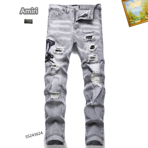 Cheap Amiri Jeans For Men #1226934 Replica Wholesale [$48.00 USD] [ITEM#1226934] on Replica Amiri Jeans