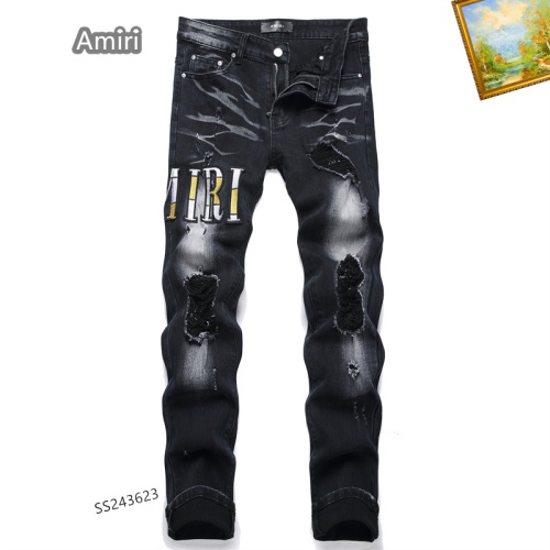 Cheap Amiri Jeans For Men #1226941 Replica Wholesale [$48.00 USD] [ITEM#1226941] on Replica Amiri Jeans