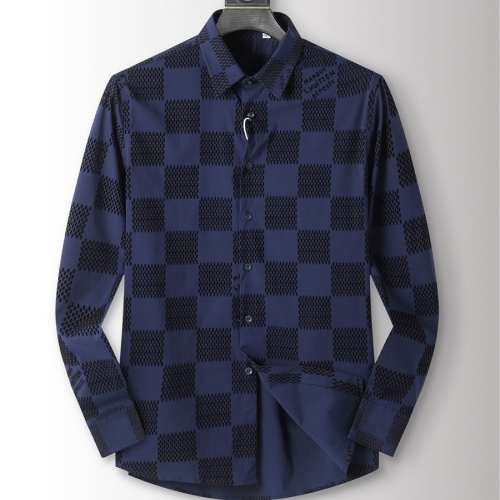 Cheap Louis Vuitton LV Shirts Long Sleeved For Men #1226955 Replica Wholesale [$48.00 USD] [ITEM#1226955] on Replica Louis Vuitton LV Shirts