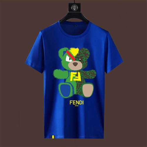 Cheap Fendi T-Shirts Short Sleeved For Men #1227152 Replica Wholesale [$40.00 USD] [ITEM#1227152] on Replica Fendi T-Shirts