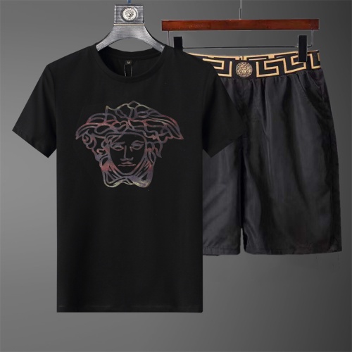 Cheap Versace Tracksuits Short Sleeved For Men #1227183 Replica Wholesale [$40.00 USD] [ITEM#1227183] on Replica Versace Tracksuits