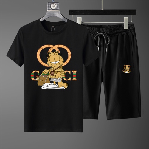 Cheap Gucci Tracksuits Short Sleeved For Men #1227186 Replica Wholesale [$40.00 USD] [ITEM#1227186] on Replica Gucci Tracksuits