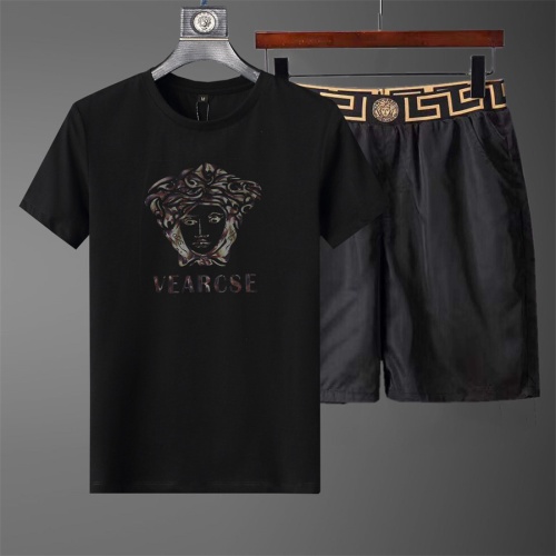 Cheap Versace Tracksuits Short Sleeved For Men #1227202 Replica Wholesale [$40.00 USD] [ITEM#1227202] on Replica Versace Tracksuits