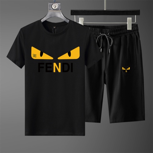 Cheap Fendi Tracksuits Short Sleeved For Men #1227207 Replica Wholesale [$40.00 USD] [ITEM#1227207] on Replica Fendi Tracksuits